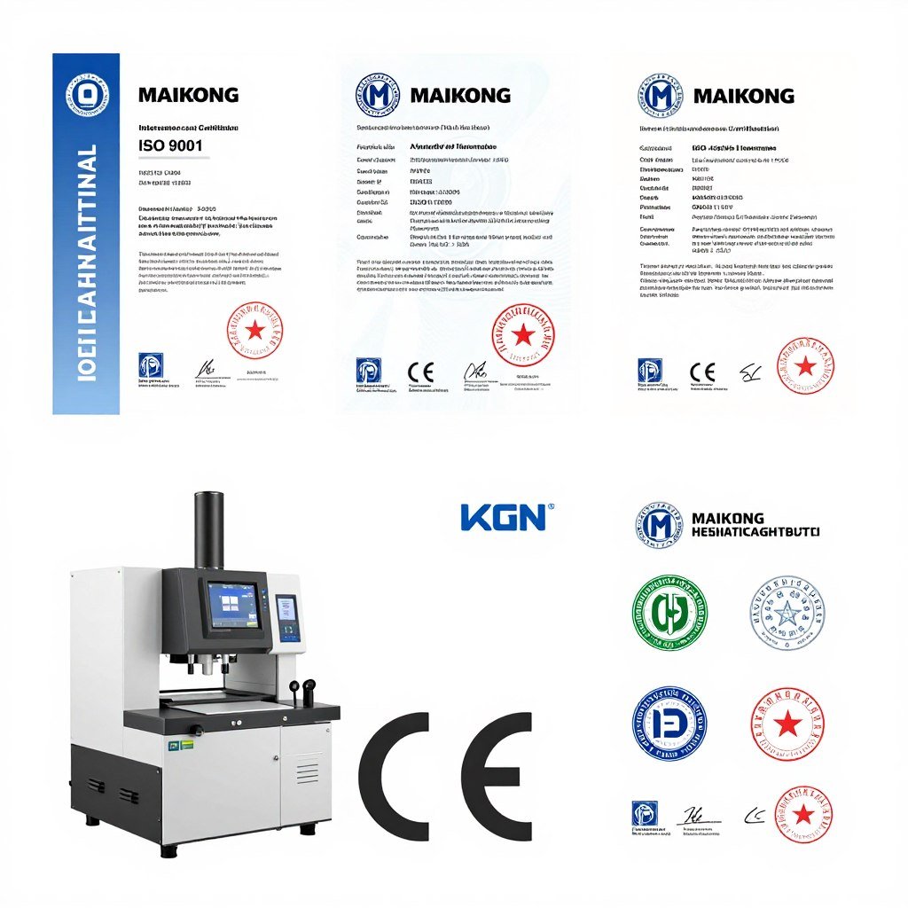 Certificações internacionais ISO e CE das máquinas MAIKONG - SOBRE NÓS