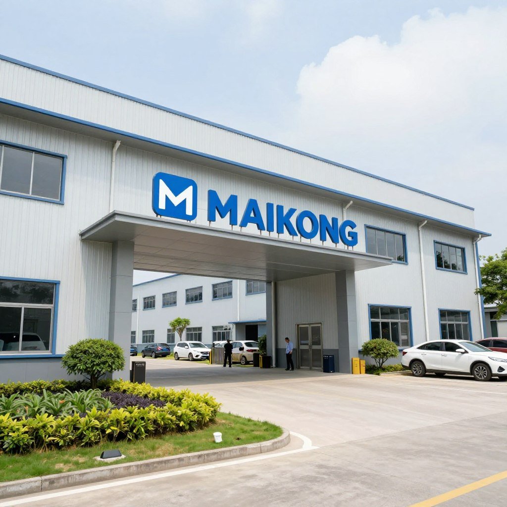 Entrada da fábrica MAIKONG em Shenzhen, China