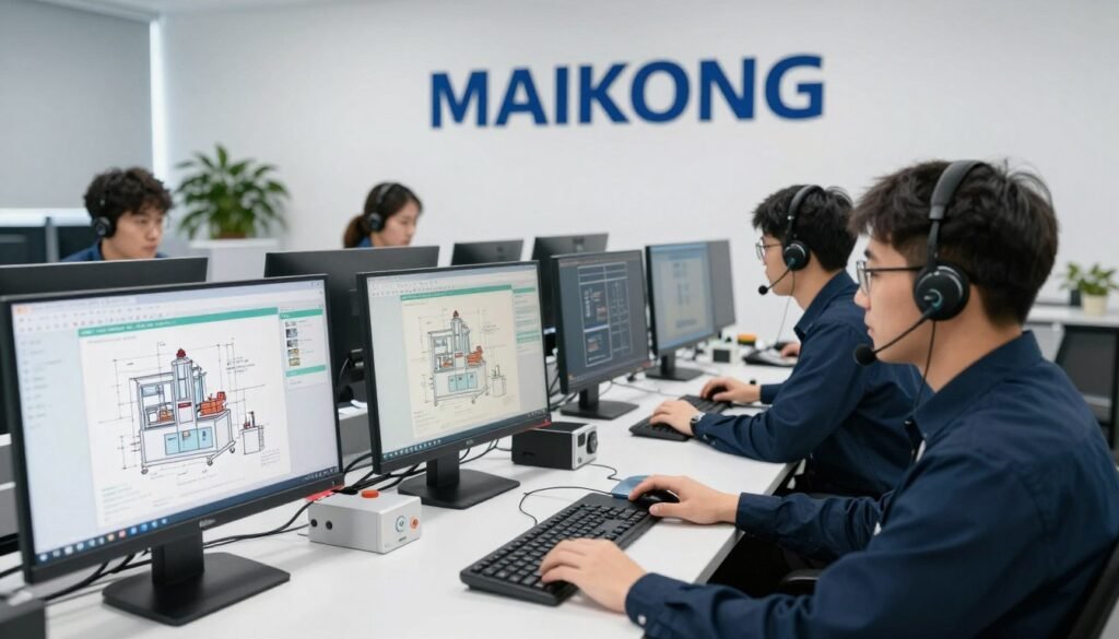 Equipe de suporte técnico da MAIKONG atendendo clientes via WhatsApp - SOBRE NÓS