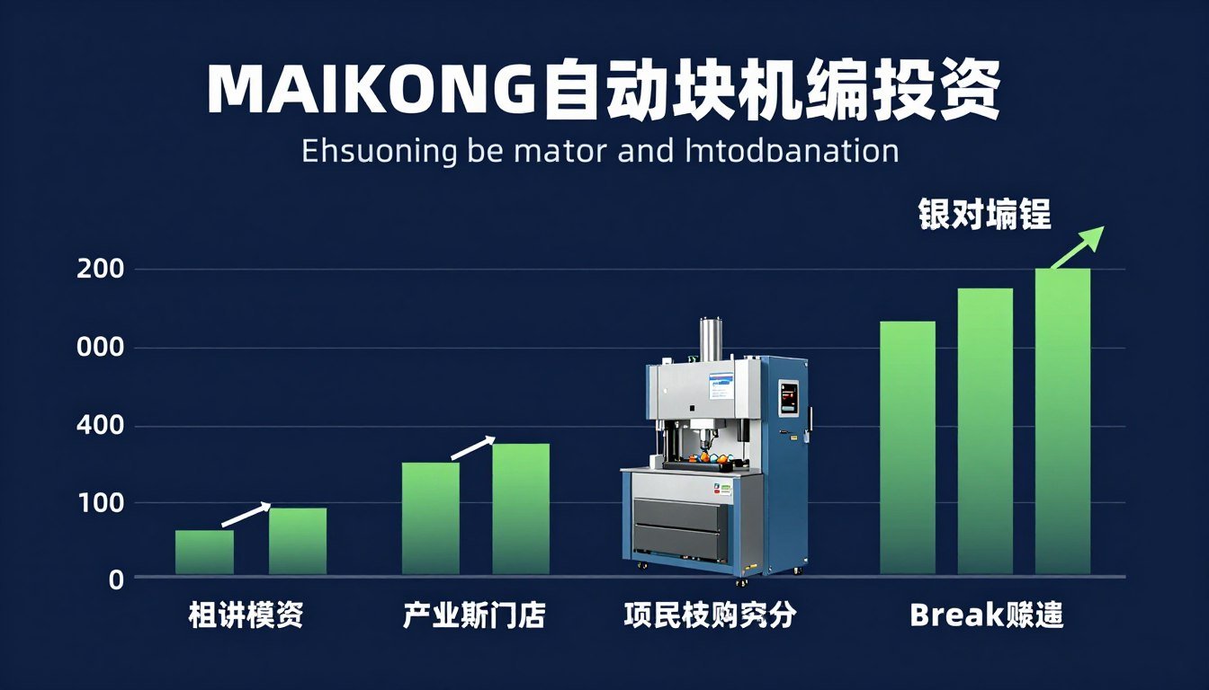 Gráfico mostrando o retorno do investimento em uma máquina de blocos automática MAIKONG