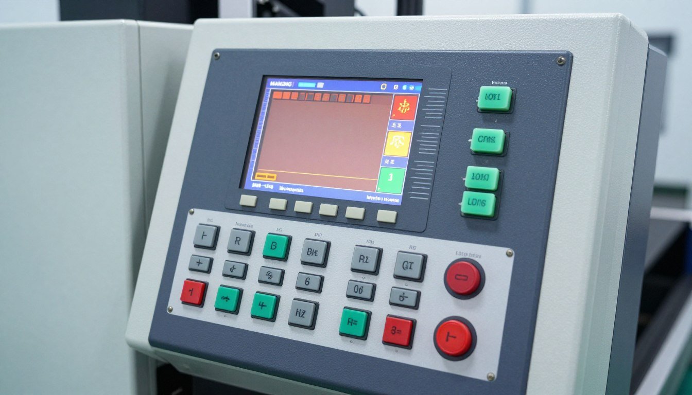 Painel de controle da máquina de fabricar blocos MAIKONG com sistema PLC
