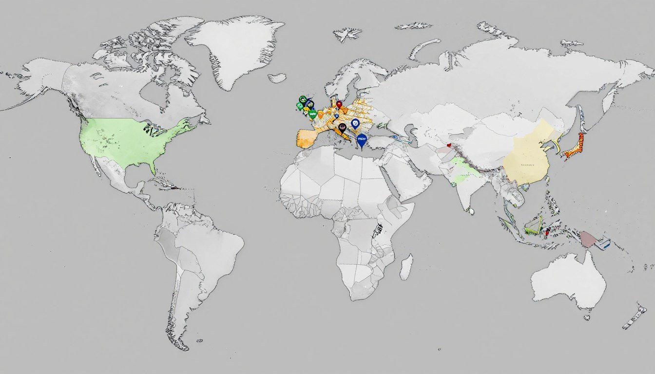 Rede de distribuidores MAIKONG no mundo