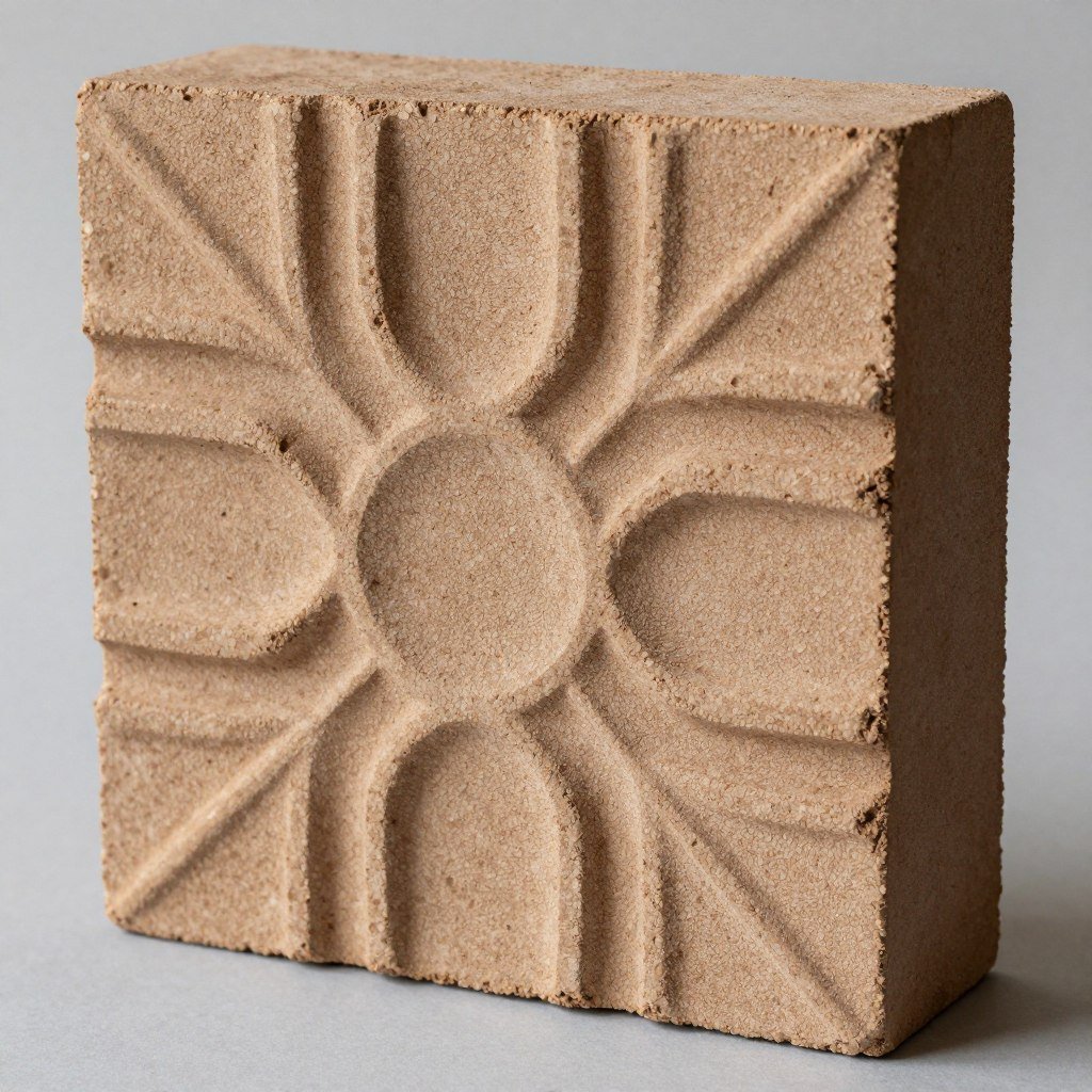 Tijolo ecológico decorativo produzido pela máquina MAIKONG