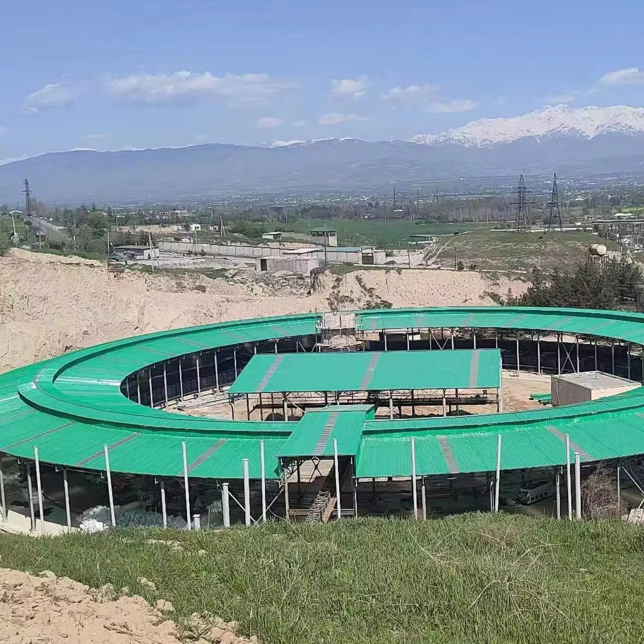 Fábrica completa de blocos de concreto MAIKONG em operação
