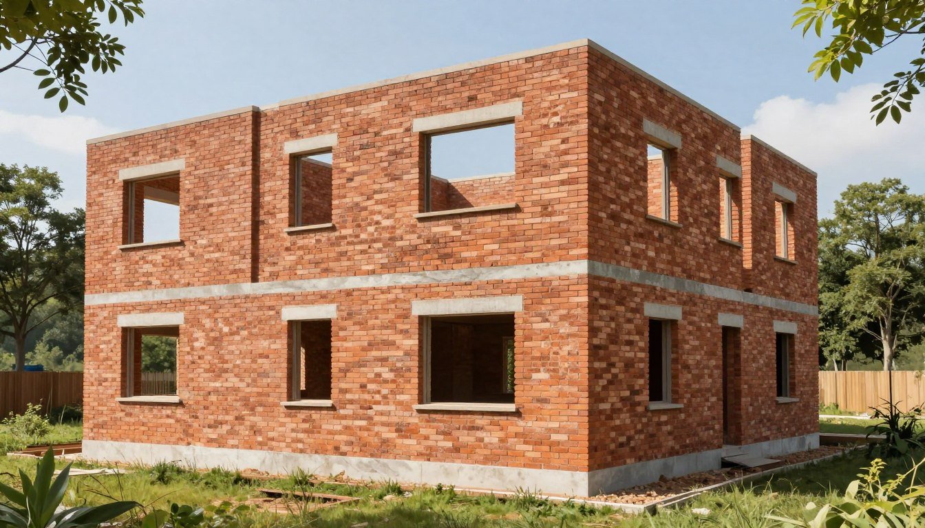 Construção sustentável com tijolos ecológicos