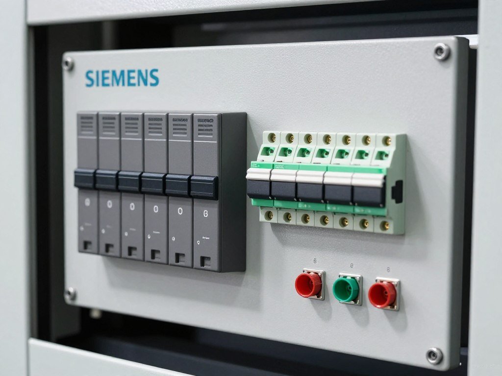 Componentes Siemens e Schneider utilizados nas máquinas MAIKONG
