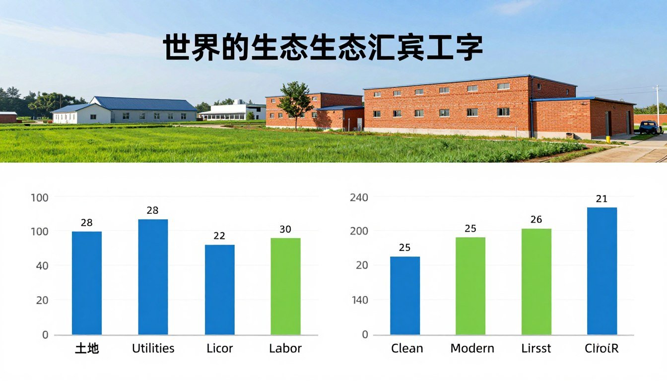 Gráfico comparativo de custos operacionais entre fábrica urbana e rural de tijolos ecológicos