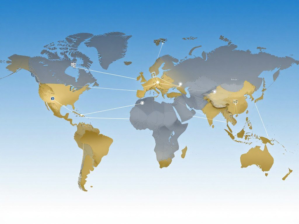 Rede global de distribuidores MAIKONG em diferentes países
