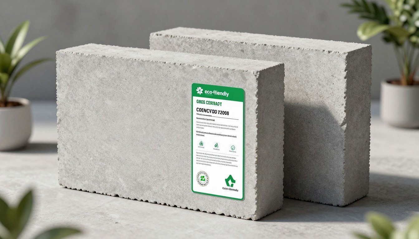 Blocos de concreto sustentáveis produzidos com materiais reciclados