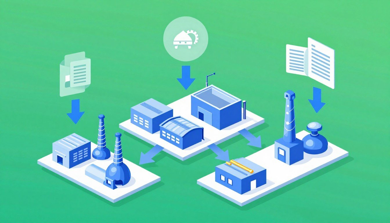 Representação visual de programas governamentais de financiamento industrial