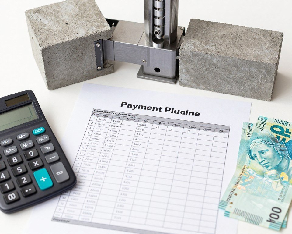 Simulação de financiamento para máquina de blocos de concreto
