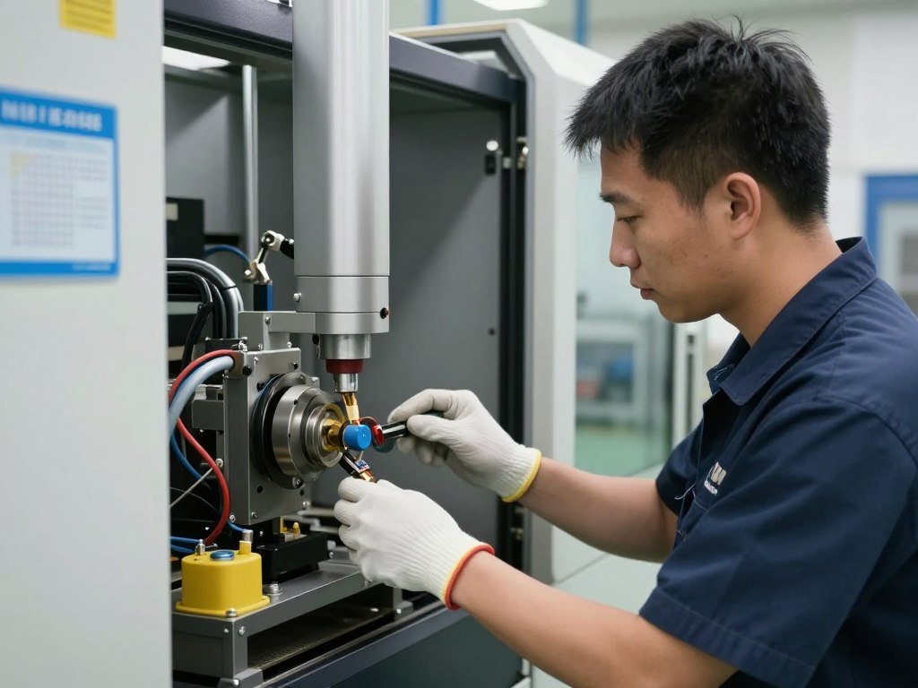 Técnico MAIKONG fazendo manutenção