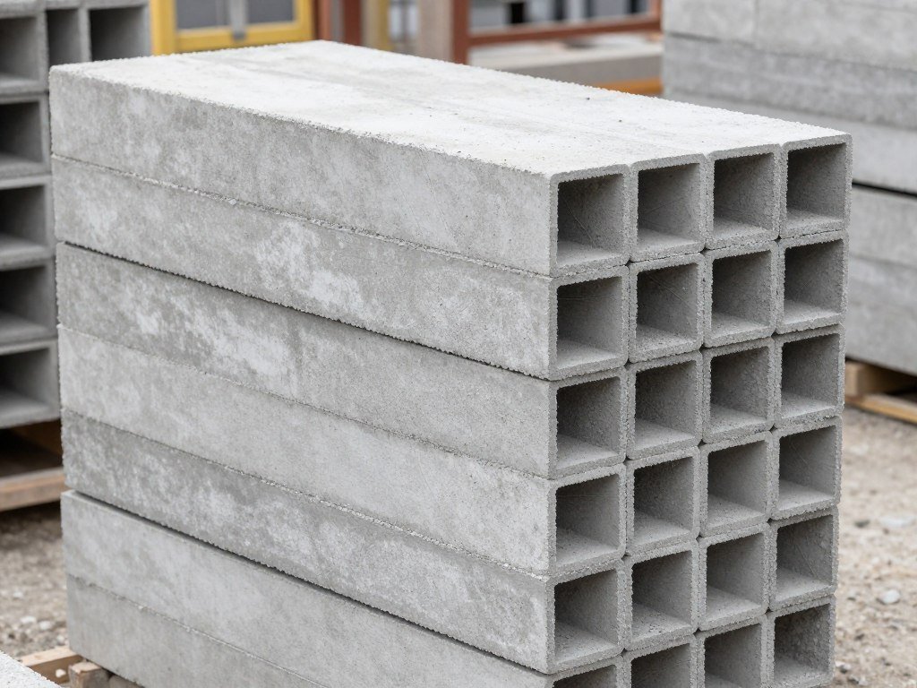 Blocos estruturais de concreto produzidos por máquina de fazer tijolo Blocos estruturais de concreto produzidos por máquina de fazer tijolo