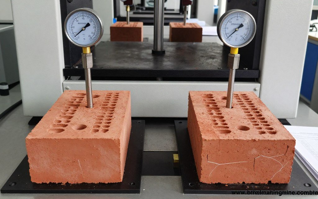 Comparação de densidade e resistência de tijolos produzidos por máquina MAIKONG versus usada