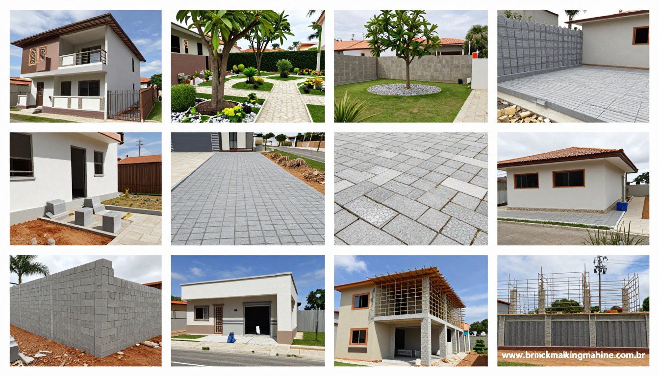 Diferentes aplicações de produtos fabricados