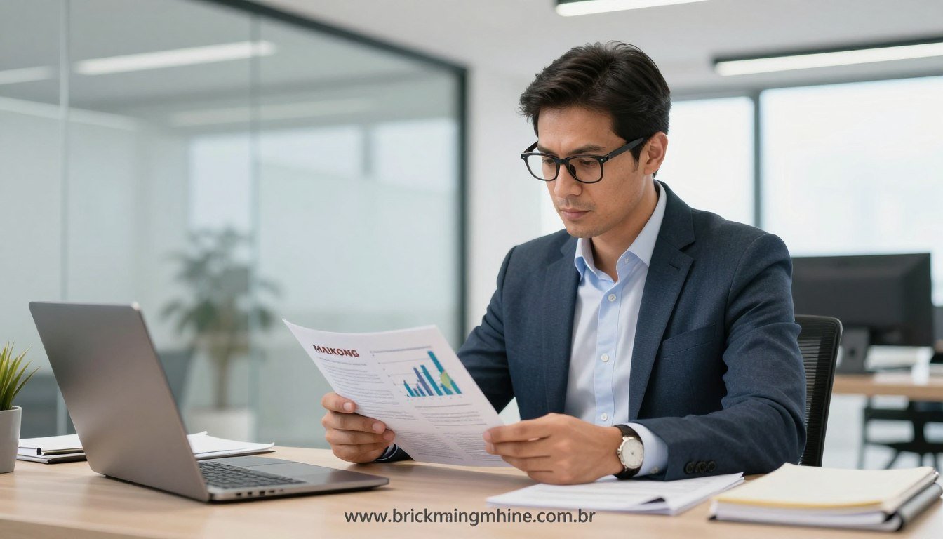 Empresário tomando decisão de investimento