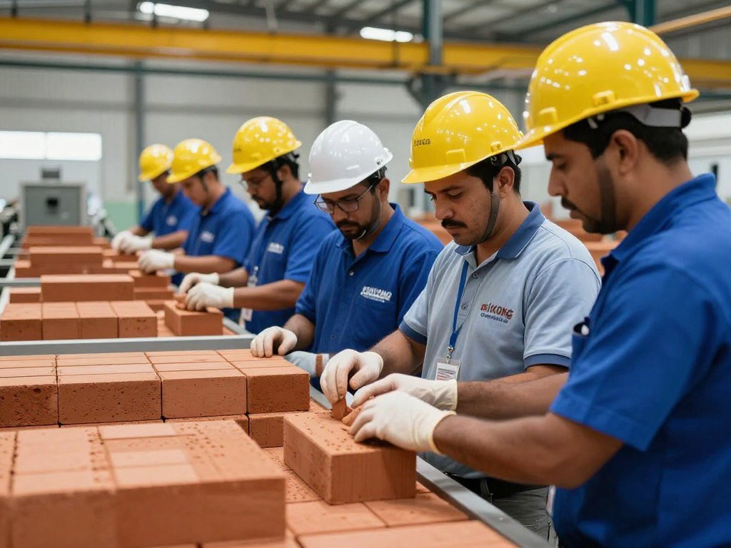 Instalação e treinamento de linha de produção MAIKONG