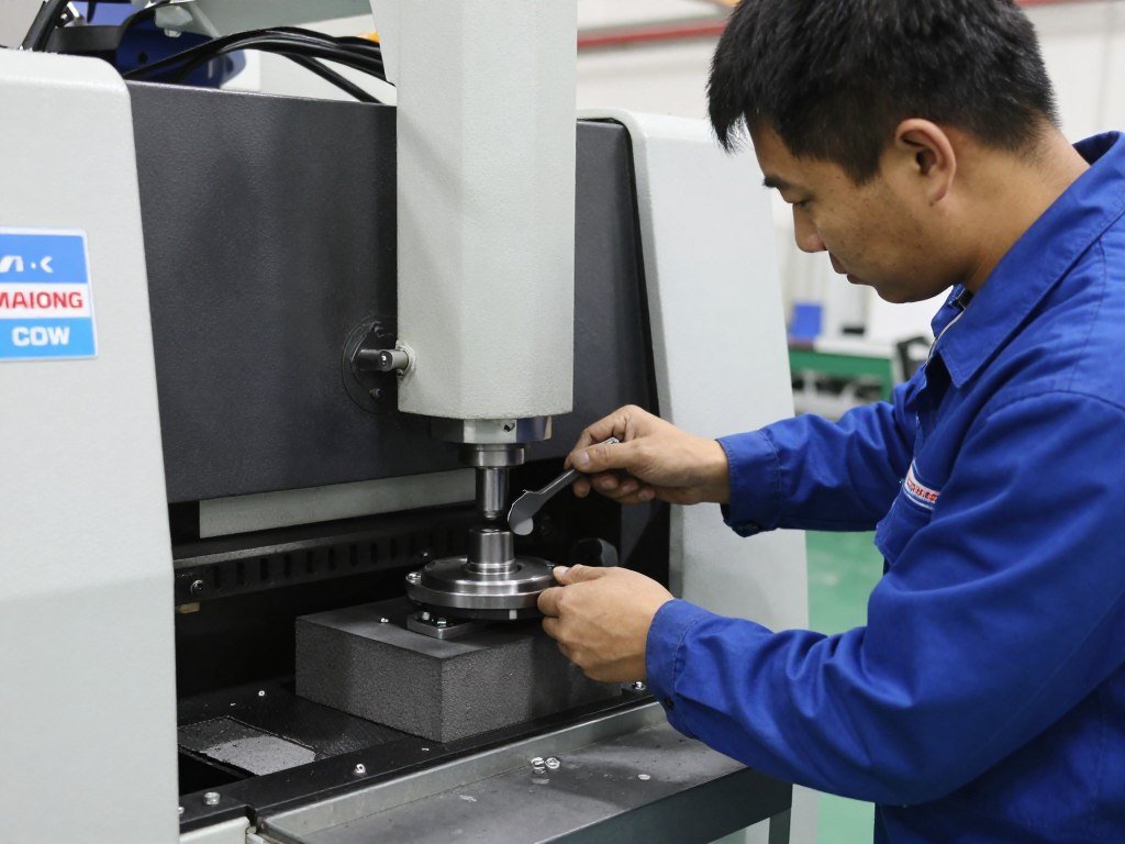 Processo de troca de moldes na máquina MAIKONG
