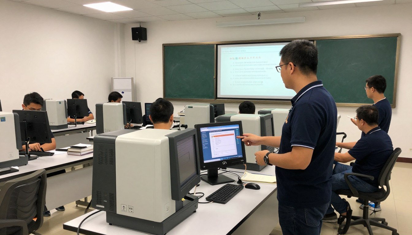 Treinamento de operadores brasileiros em máquina MAIKONG Treinamento de operadores brasileiros em máquina MAIKONG